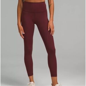 Wine Lululemon Leggings